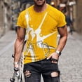 thumbnail image 2 of Birdeem Nouveau T-Shirt pour Hommes à la Mode 3D Imprimé Bière Non Positionné Manches Courtes Col Rond T-Shirt Haut de Sport Décontracté Blouses, 2 of 5