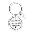 thumbnail image 4 of Freach DIY To My Daughter Stainless Steel Last Name 26 Letter Keychain 3x3cm, 4 of 8
