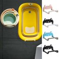 thumbnail image 2 of 1 Set Wash Basin Rack Good Load Bearing Easy Access Trace-less Punch-free Foldable Animal Washbasin Stand Bathroom Supply, 2 of 12