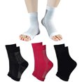 thumbnail image 4 of Ruiboury 2a Set Of 2 Non-skid Compression Socks For Ankles Brace Comfortable To Wear white S/M 1Set, 4 of 6