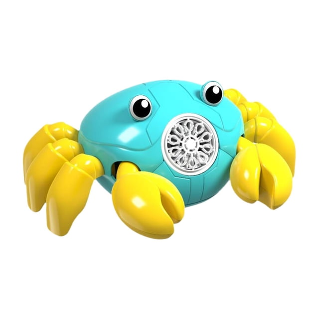 arctrm Machine à Bulles Forme de Crabe Drôle Portable Solution de Recharge Cadeaux Dessin Animé Automatique Vert