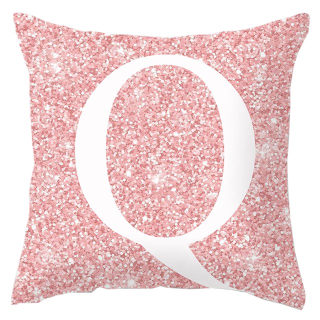 Housse de Coussin Lettre Décorative Alphabet pour la Maison