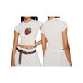 thumbnail image 2 of Gupgi Hauts Courts pour Femmes à Manches Courtes, Col Ras du Cou, Imprimé de Fruits, T-Shirts pour Bébé, T-Shirts pour Adolescentes, Été, Tendance, Coupe Ajustée, 2 of 6