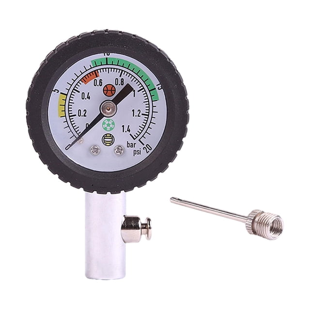 relayinert Ball Pressure Gauge Lightweight Mini Measuring Football Rugby for Volleyball with cover