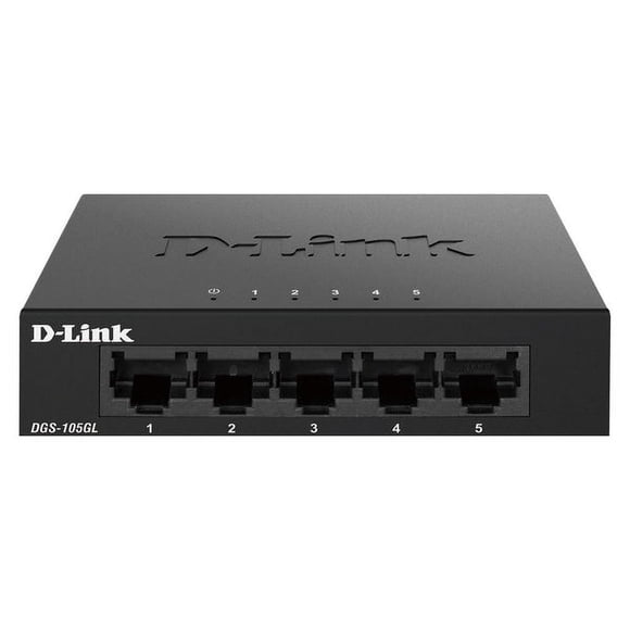 D-Link Commutateur de Bureau 5 Ports Gigabit Métal Non Géré - DGS-105GL