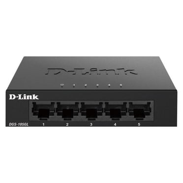 D-Link Commutateur de Bureau 5 Ports Gigabit Métal Non Géré - DGS-105GL