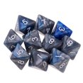 thumbnail image 2 of Milaget Multi-sided Polyhedral Dice Wargaming Dice D8 Gems for TRPG Game Grey+Blue, 2 of 9
