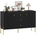 thumbnail image 1 of HOMCOM 47" Buffet Cabinet with 3 Drawers and 2 Doors Modern Sideboard Black, 1 of 10