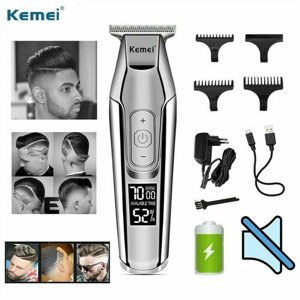 YOPTOP Shavers for Men Electric Shaver Shaver, LED Display Rechargeable Electric rotary Shaver, Fast Charging, Beard Trimmer，Silver