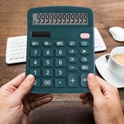EGNMCR Calculator 12 Digit Desktop Basic Calculato Dual-Power With Large LCD Display calculating machine