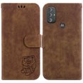 thumbnail image 2 of Compatible with Motorola Moto G Power 2022 Embossed Cute Tiger Flip Folio Wallet Case Card Pocket Holder Cover, 2 of 5