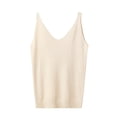 thumbnail image 4 of ManxiVoo Sparkle V Neck Sequin Camisol for Women Stylish Two Piece Set Beige, 4 of 5