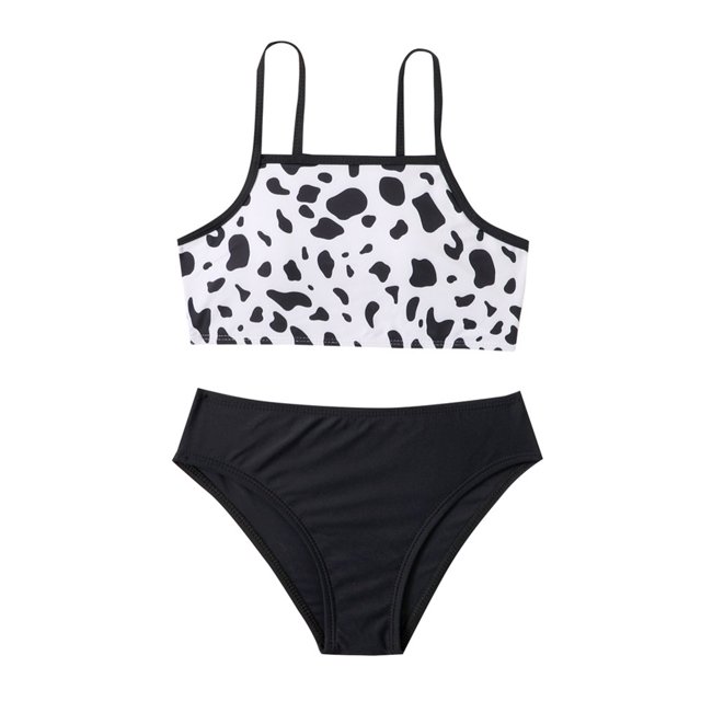CHUANK Bikini Fille 8-12 Ans Ensemble de Maillot de Bain 2 Pcs Plage