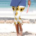thumbnail image 3 of FNFYFH Clearance Womens Yoga Capris Fresh All Day,Yellow, 3 of 5