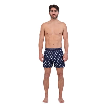 Paquet de 4 caleçons boxeurs tissés U.S. POLO ASSN. en tissu ultra doux pour hommes