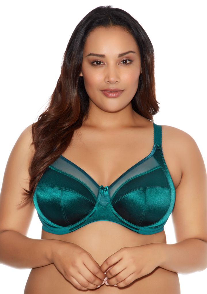 Goddess Womens Keira Plus-size Banded Underwire Bra, 40M, FOREST