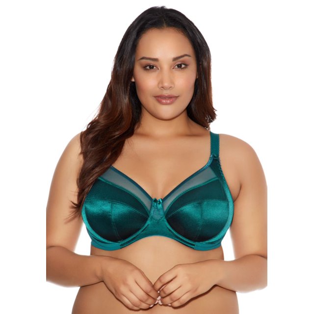 Goddess Womens Keira Plus-size Banded Underwire Bra, 40M, FOREST