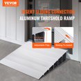 thumbnail image 2 of VEVOR Rampe de Seuil de Porte, 6 Pouces de Hauteur, Capacité de Charge de 800 lbs, Rampe de Porte pour Fauteuils Roulants, Rampe de Seuil en Aluminium, Rampe de Seuil Modulaire Réglable pour Fauteuils Roulants, Scooters, Fauteuils Électriques, 2 of 9