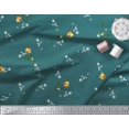thumbnail image 2 of Soimoi Tissu en Velours à Imprimé de Feuilles et de Roses, Tissu de Couture au Mètre, 58 Pouces de Large, 2 of 3