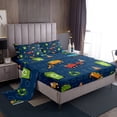 thumbnail image 1 of YST Kids Sheet Set Twin Size Garbage Truck Bed Sheets Set, Cartoon Car Vehicles Sheets For Boys Girls Trash Waste Management Vehicle Bed Set Refuse Classification Top Fitted Sheet, 1 of 5