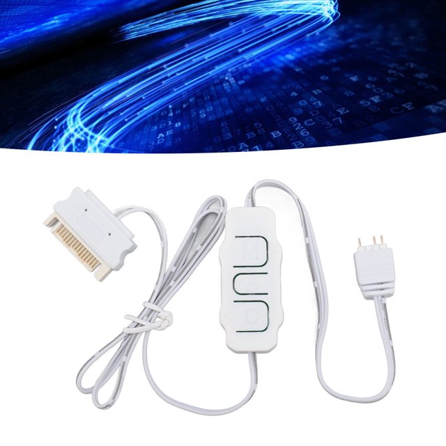 Mini ARGB PC Fans Controller Kit, 5V 3Pin ARGB Connector Light Stripe Remote Controller, Power Supply Computer ARGB Fans Hub Control