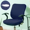 thumbnail image 3 of Baohd Computer Chair Cover Swivel Chair Cover Rotating for Chair Blue Backrest + Cushion Cover 1Set, 3 of 6