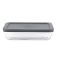 thumbnail image 1 of Mainstays Square Glass Food Storage Container with PE Lid 1.1L, 1 of 8