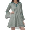 thumbnail image 3 of Moomaya Robes de Plage Imprimées Femmes Robe Aguichant Robes Mini Brodées pour Femmes, 3 of 4