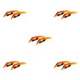 thumbnail image 2 of Wweixi Aerodynamic Spoiler Wing Motorcycle Motorcycle Accessories Durable Aerodynamic orange 5Set, 2 of 6