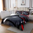 thumbnail image 3 of Erosebridal Abstract Ombre Coverlet Set Queen, Geometric Stripe Bedding Set, Adults, 3 Pieces, 3 of 5