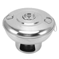 thumbnail image 2 of Stainless Steel Hot Pot, Protable Small Round Charcoal Hot Pot Individual Thai Hot Pot One Person Outdoor Camping Cooking Pot With Pot Cover And Chimney Cover For Various Stove, 2 of 8