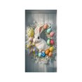 thumbnail image 2 of CaiYueKe Easter Door Curtain Spring Holiday Decorations Bunny Rabbit Egg Pattern Party Backdrop Wall Hanging Decorative Banner for Home Festival Celebration Indoor Outdoor, 2 of 7