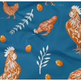 thumbnail image 5 of oneOone Cotton Jersey Medium Blue Fabric Hen Dress Material Fabric Print Fabric By The Yard 58 Inch Wide-R9, 5 of 5