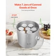 thumbnail image 2 of VEVOR Canning Pot with Rack and Glass Lid 21 QT Stainless Steel Waterbath Canner, 2 of 9