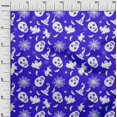 thumbnail image 3 of oneOone Polyester Spandex Lapis Blue Fabric Halloween Sewing Material Print Fabric By The Yard 56 Inch Wide, 3 of 4