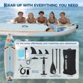 thumbnail image 4 of Inflatable Paddle Board - Wide SUP with Camera Mount 450 lbs Capacity and Complete Accessories for Water Recreation, 4 of 7