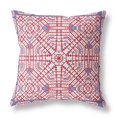 thumbnail image 1 of HomeRoots 415010 26 Po Geostar Coussin d'Intérieur et d'Extérieur&44; Rouge et Blanc, 1 of 1