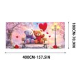 thumbnail image 2 of Colorful L Romantic Heart Shaped Garage Door Banner Decorative Hanging Cloth For Party Decorations Festive Celebration Ambiance Size L, 2 of 5