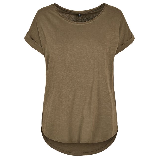 Build Your Brand Womens Long Slub T-Shirt