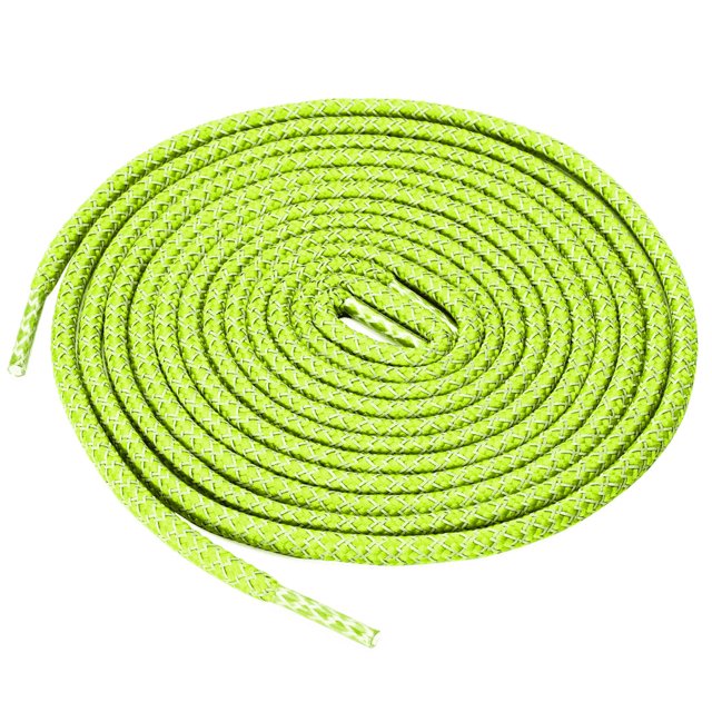 INSPIRE CHIC 2 Paires Lacets Ronds Élastiques Réfléchissants Unisexes pour Espadrilles Jaune Fluorescent 140 cm/55 Pouces