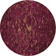 thumbnail image 1 of Ahgly Company Tapis d'Intérieur Lavable à la Machine, Carré, Transitionnel, Rouge Brique de Feu, Tapis de Zone, 3 Pieds Carré, 1 of 7
