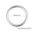 thumbnail image 2 of Uxcell 316 Stainless Steel Round Ring Hardware Welded O Rings 50x6mm, 2 of 3