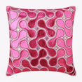 thumbnail image 1 of The HomeCentric Pillow Cover, Decorative Metallic Pink Throw Pillow Covers Pack of 2, 16x16 inch (40x40 cm) Faux Leather Toss Pillow Covers, Abstract, Pattern, Pillow Covers For Couch - Techno Boogie, 1 of 3