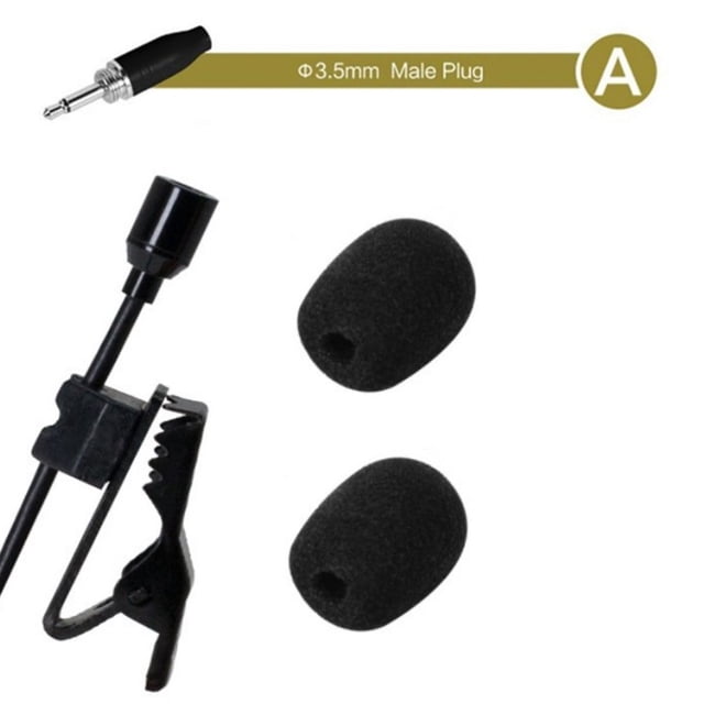 Omnidirectional Lavalier Lapel Clip Mic 3.5mm 3Pin 4-Pin Xlr for Wireless System A
