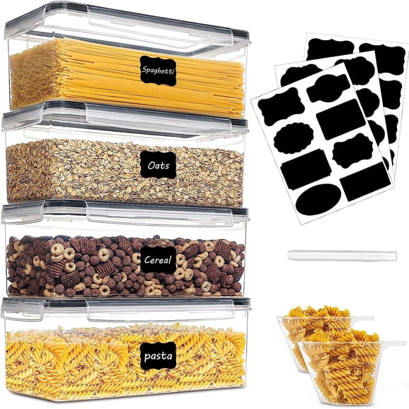 Food Storage Containers With Lids, Plastic Spaghetti Container For Pasta Organizerm,