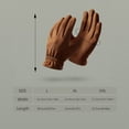 thumbnail image 3 of Men's Winter Outdoor Riding Suede Gloves Windproof Thickened Warm Lined Cold Weather Hand, 3 of 7