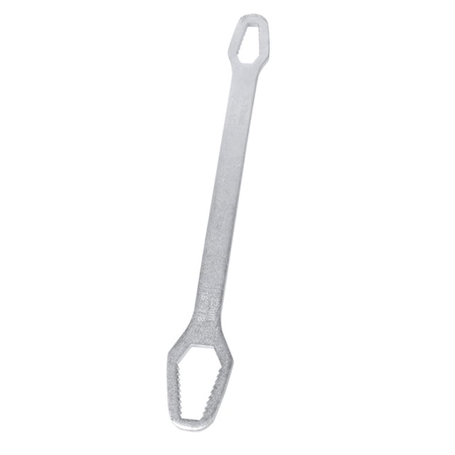 Clé à Double Tête Réglable, Plage de Mâchoires 8-24 mm, Acier au Chrome et au Vanadium 270 mm, Blanc, Clé Réglable pour Outils de Réparation et d'Entretien Automobiles