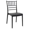 thumbnail image 1 of Compamia Josephine Chaise de Salle à Manger de Patio Noire, 1 of 10