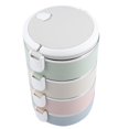 thumbnail image 4 of Boîte à Lunch Thermique, MAGT Boîte à Lunch Thermique en Acier Inoxydable Boîte Bento Thermique Portable Multicouche Récipient de Nourriture Thermique Étanche (4 Couches 2800 ml), 4 of 8