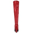 thumbnail image 2 of Unique Bargains Women's Platform Heels Chunky Heel Over Knee High Boots, 2 of 8